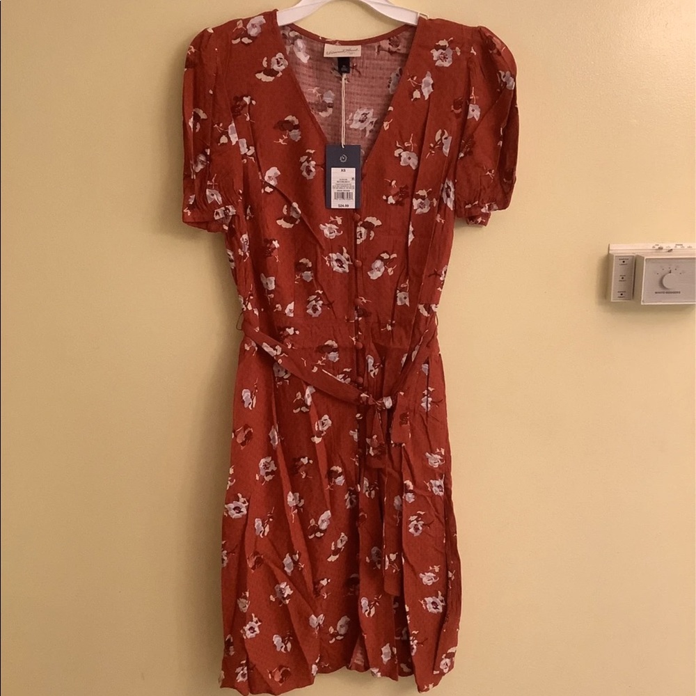 Ladies XS Floral Print Dress NEW